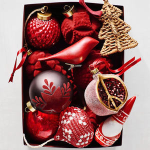 Ensemble d'ornements suspendus de Noël vintage naturels artisanat en rotin pour les décorations d'arbres idées de vacances de Noël-nouveauté - Product Image 5