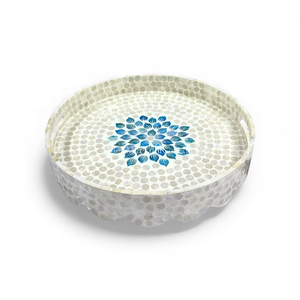 ถาดเปลือกหอยมุกแท้ ราคาส่งถูก งานแฮนด์เมด สวยงาม หรูหรา ถาดเสิร์ฟจากธรรมชาติ ผลิตโดยตรงจากเวียดนาม - Product Image 2