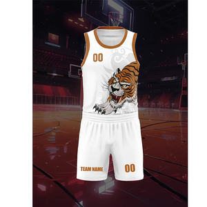 Maillots de basket-ball personnalisables OEM, respirants, à séchage rapide, 100% polyester, multicolores, avec nom du joueur/conception d'équipe |   Toutes saisons - Product Image 4