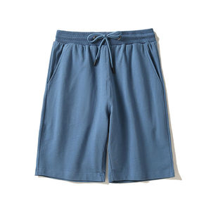 Pantalones Cortos Profesionales para Hombre, Pantalones Cortos de Playa de Algodón, Pantalones Cortos Transpirables y Delgados de Moda Masculina, Pantalones Cortos Ligeros con Cordón, Color Sólido - Product Image 2