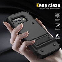 Coque de téléphone robuste légère avec protection antichute universelle 2-en-1 en TPU+PC, pare-chocs antichoc et support invisible pour Google