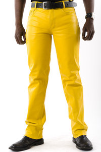 Slim Fit Elástico Moda Pu Leather Stack Pantalones para hombres Motocicleta Thin Streetwear Stacked Flare Faux Leather Pantalones - Product Image 6