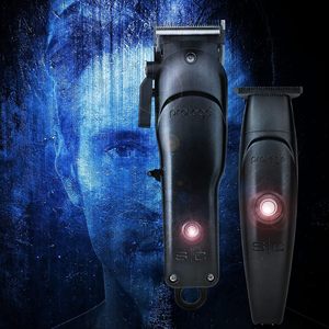 Juego de Recortadora de 2 Piezas en Negro Metálico Mate, Resistente al Agua IPX7, 5 Protectores, Batería USB de 2500 mAh, Cuchillas de Acero Inoxidable, 3-5 Horas de Duración - Product Image 1