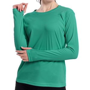 Nueva oferta Slim-Fit Rash Guard Camisetas Protección de la piel para uso al aire libre Mangas largas Rash Guard para mujeres - Product Image 5