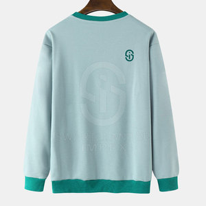 Sweat-shirt surdimensionné à col rond hommes vêtements à manches longues coton polyester fait sweats pour homme - Product Image 2