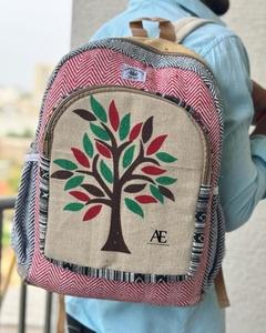 ¡Novedad de 2024! Bolsas para ordenador portátil de cáñamo, mochilas sostenibles, yute recién llegado con Material de algodón, mochilas de viaje multiusos Unisex - Product Image 1