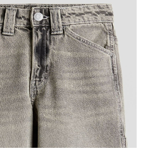 กางเกงขาสั้นผ้ายีนส์สำหรับผู้ชายกางเกงขาสั้นผ้ายีนส์เอวกลางฟอกสีกางเกงขาสั้นออกแบบได้ตามต้องการ - Product Image 4