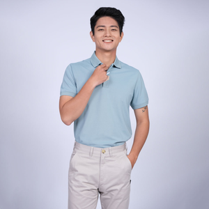 Polos De Hombre ligeros De diseño minimalista, tela De alta calidad para mujer, polos, uniformes De patrón sólido para ropa - Product Image 1