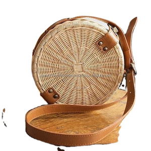 ขายส่งโรงงานจัดหาผู้หญิงแฟชั่นอุปกรณ์เสริมกระเป๋าถือหวายพร้อมกระเป๋าคลัทช์สไตล์แฟนซีจากผู้ผลิตอินเดีย - Product Image 1