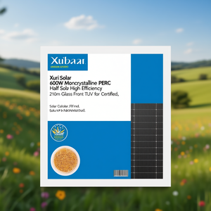 Panel Solar Monocristalino PERC de 600W Xuri Solar, Media Celda, Alta Eficiencia, 210mm, Frente de Vidrio, Certificado TUV - Product Image 3