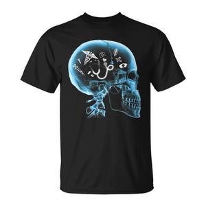 T-shirt avec motif de crâne en rayons X pour le secteur médical, pour médecins et infirmières - Product Image 1
