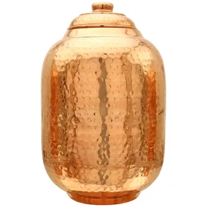 Grabado a mano, olla dispensadora de cobre de la mejor calidad para regalo de boda, ollas de agua para el hogar, enfriador dispensador de agua de cobre personalizado