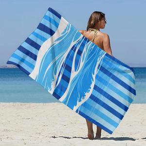 Toallas de Playa Personalizadas Ultra Suaves de Lujo, Tropicales, de Verano, Comprimidas, Altamente Absorbentes, de Secado Rápido, Duraderas, de Algodón, con Logotipo Personalizado - Product Image 3