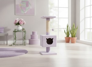 Rascador para gatos Amistar Lavender Cat Lux de alta calidad para todas las razas y tamaños de gatos y gatitos. - Product Image 3