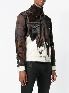 Chaqueta de pelo de vaca de invierno para hombre de diseño superior con cuello levantado manga completa 100% cuero de alta calidad personalizable precio razonable - Product Image 2