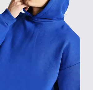 Custom Comfortable <b>Men</b> French Terry No String Design Cotton 400 GSM Blank Heavyweight Hoodies - Product Image 5