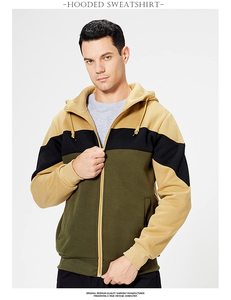 Sudaderas con Capucha de Algodón Grueso de Alta Calidad para Hombre, Estilo Urbano, Ecológicas, Personalizadas, 400-500 Gsm, Todos los Colores, con Cierre - Product Image 3