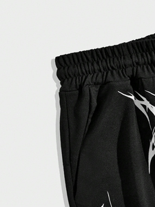 กางเกงจ็อกเกอร์พิมพ์ลายสไตล์ไฮสตรีทสำหรับผู้ชาย ผ้าฝ้าย 100% ระบายอากาศได้ดี ทรงตรง สีอ่อน ล้างเบา ผลิตในปากีสถาน สำหรับฤดูใบไม้ร่วง - Product Image 3