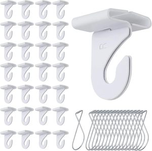 Crochets de plafond en alliage d'aluminium robustes et durables, blancs, pour dalles de plafond suspendues - Product Image 4