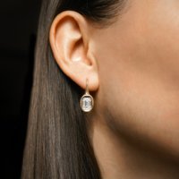 Boucles d'oreilles en forme de goutte d'eau en or jaune massif, lot de 2ct chacun, diamant de laboratoire de 10 ct, 14 ct, 18 ct