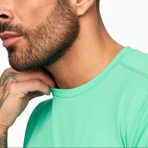 100% Polyester Slim Fit T-Shirt et Shorts Set Quick Dry Neck Fundamental Ferozi Green Poly Twinsets pour l'été Style décontracté - Product Image 5