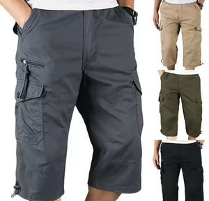 กางเกงขาสั้นกีฬาลำลองผู้ชาย OEM เอวสูง ผ้าเนื้อแน่น ยืดหยุ่น แห้งเร็ว ระบายอากาศ กันน้ำ สำหรับวิ่ง ไซส์ใหญ่ ผ้าโพลีเอสเตอร์/คอตตอน - Product Image 6