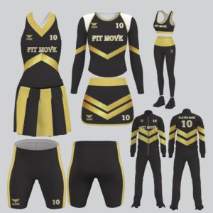 Venta al por mayor de uniformes personalizados para jóvenes porristas adultos conjunto niñas traje de animadora trajes uniformes personalizables porristas - Product Image 1