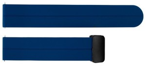 JD420 Unisex 20mm Blue Silicone Sport Band Smartwatch Stainless Steel Adjustable Breathable Lightweight Durable Soft Waterproof - Product Image 2