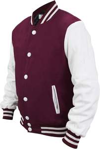 Nouveauté Vestes universitaires avec empiècements en cuir sur les manches Vêtements décontractés pour le travail Vestes pour garçons d'université Vestes universitaires personnalisées - Product Image 4