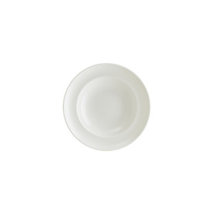 Plato Hondo de Porcelana de 24 cm con un Solo Aro, Estilo Minimalista - Product Image 1