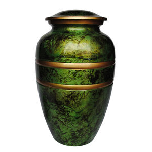 Urna de cremación de metal de níquel rojo colorido para cenizas humanas y de mascotas Tamaño adulto con diferentes tamaños - Product Image 3