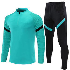 Maillots de football à manches longues pour hommes uniformes d'entraînement en gros tenues de sport d'automne et d'hiver respirantes longues de grande taille à enfiler - Product Image 2