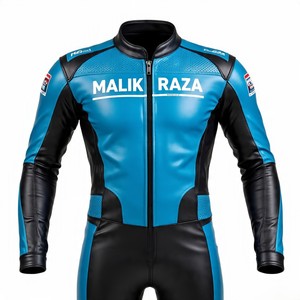 Usine directe moto cuir course exportation prêt premium peau de vache motard costume avec bosse CE niveau 2 Protection prix de gros - Product Image 6