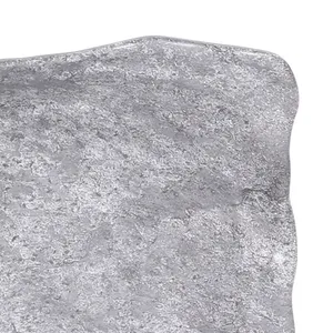 Plateau en céramique artisanal, décoration de luxe pour la maison, bords uniques, plaqué argent, Zahid Exports, grossiste fiable - Product Image 2