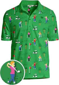 Camisa Polo de Alto Rendimiento para Correr, Ropa Deportiva, Logotipo Personalizado, Poliéster, Camisas de Golf para Hombre, Camisas Polo DryFit - Product Image 3