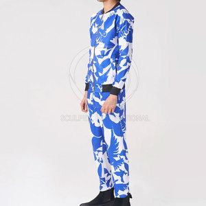 Survêtements d'hiver respirants sur mesure pour hommes, style tendance, vente en ligne, ensembles imprimés, 100% polyester, grandes tailles - Product Image 2