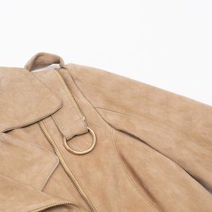 Blouson aviateur en daim de haute qualité pour homme, tendance, en cuir véritable vieilli, tailles personnalisées, prix de gros - Product Image 4