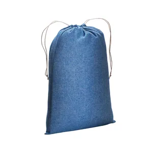 Sacchetti Sportivi Sostenibili con Coulisse in Cotone Riciclato, Borsa Regalo per Gadget Promozionali - Product Image 2