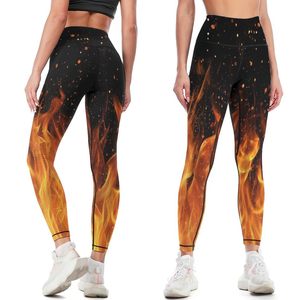 Cool et sec pendant les activités intenses s'adapte à tout le corps Leggings imprimés taille haute Leggings en tissu tricoté au beurre cousu pour les femmes - Product Image 1
