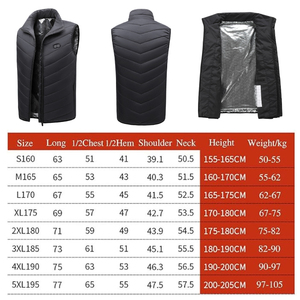 Winter Man and Woman Outdoor 13 Heating Zones USB Electric <b>Heated</b> Vest With 3-Level Temperature for Sports Hiking - Product Image 6
