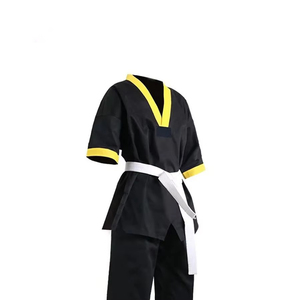 Peso ligero transpirable 100% algodón Taekwondo Dobok diseño de tela elástica de alto nivel Jiu Jitsu Kimono trajes para durabilidad - Product Image 2