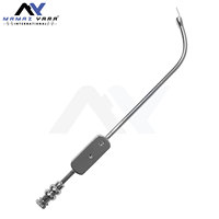 Tube d'aspiration nasale incurvé Antrum de haute qualité Sinus Killian Canule Instrument ENT à pointe incurvée et bulbeuse latérale