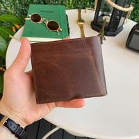 Dallas-Portefeuille pour homme en cuir véritable avec compartiment kangourou