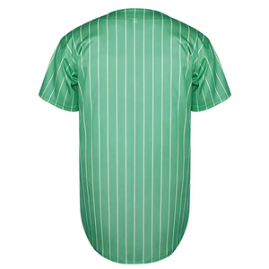 เสื้อเบสบอลแบบสั้นคอวีลายทางผ้าโพลีเอสเตอร์ 460 กรัม คุณภาพสูง ดีไซน์สั่งทำพิเศษ คอลเลคชั่นใหม่ 2026 จาก GLOBAL APPAREL - Product Image 2