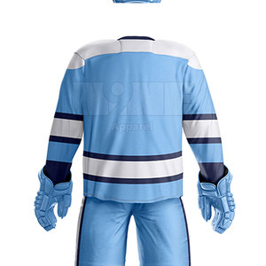 Uniforme de hockey sobre hielo 100% poliéster ropa deportiva equipo Jersey uniforme de hockey sobre hielo de alta calidad - Product Image 6
