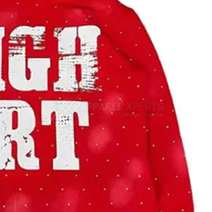 Sudaderas con capucha Sunfade hechas a medida con diamantes de imitación Pakistán Fabricante Oem Service Sudaderas con capucha Sunfade con diamantes de imitación - Product Image 3