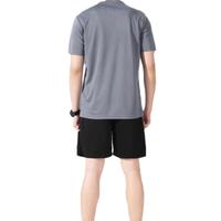 Ensemble T-shirt à manches courtes et short respirant en soie glacée à séchage rapide pour le basketball, la course et la gym – Collection été