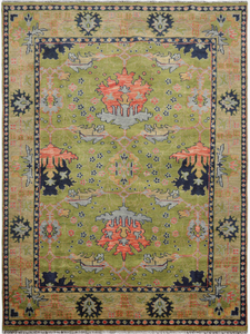 KNOT RUG Hand Knotted High Quality Wool Oushak Turkish Knot Style Washable Area Rug <b>for</b> Living Room and Bathroom Indoor <b>Carpet</b> - Product Image 5