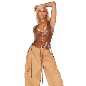 Corset court en cuir d'agneau de haute qualité, mode amincissante, taille haute, haut de qualité pour femmes, avec des hauts pour femmes de qualité bon marché - Product Image 2