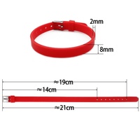 8MM Silicone DIY Bijoux Montre Bracelet Petite Lettre Petits Accessoires pour Bracelet Dragonne Mode Charme Bracelets